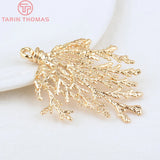 2PCS 48x54MM 24K Brass Matsueda Charms Pendants DIY Jewelry Findings Accessories