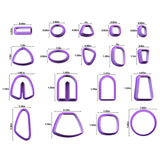118Pcs Polymer Clay Cutters for Earrings DIY Jewelry Making Tools