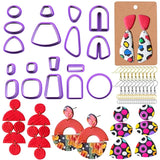 118Pcs Polymer Clay Cutters for Earrings DIY Jewelry Making Tools