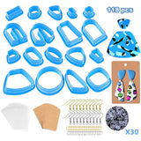 DIY Craft Jewelry Making Earrings Baking Mould 118pcs Set