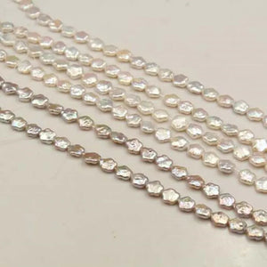 11MM 20Pcs Flat Flower Baroque Pearl Strand Earring Charms