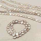 11MM 20Pcs Flat Flower Baroque Natural Freshwater Pearl Beads Charms