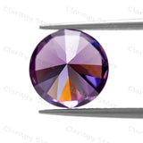 5.0ct Round Purple CZ Stones Beads Brilliant Cut Loose Stone