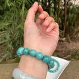 Natural Mozambique Amazonite Beads Bracelet Crystal Gift Woman