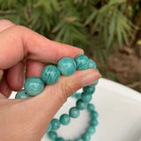 Natural Mozambique Amazonite Beads Bracelet Crystal Gift Woman