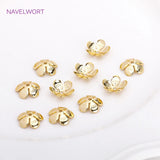 18K Plated Brass Flower Bead Cap for Jewelry Making DIY