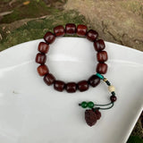 Natural lobular red sandalwood Bracelet Beads Woman Man Gemstone Jewelry