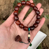 Natural lobular red sandalwood Bracelet Beads Woman Man Gemstone Jewelry