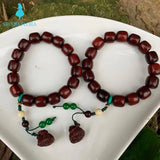 Natural lobular red sandalwood Bracelet Beads Woman Man Gemstone Jewelry