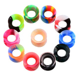 11 Pairs Soft Silicone Ear Gauges Set Ear Skin Tunnels Earlets Plugs