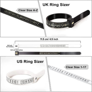 11Pcs Ring Sizer Measuring Tool Set for Jewelry Making Crafts