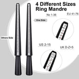 11Pcs Ring Sizer Measuring Tool Set for Jewelry Making Crafts