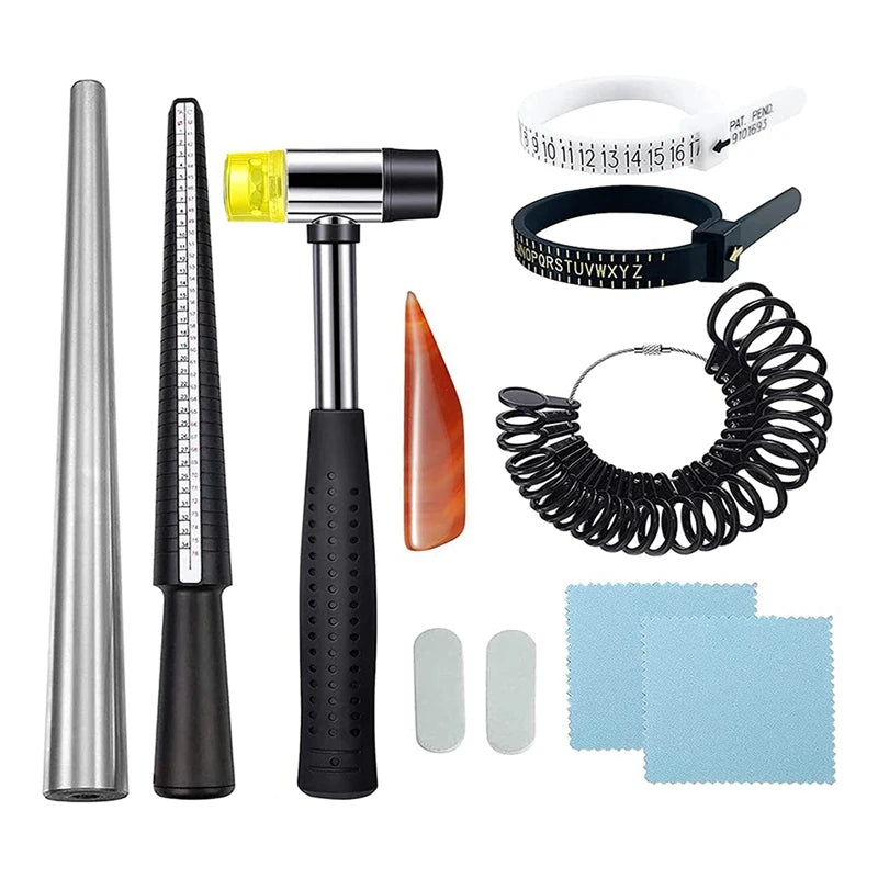 11Pcs Ring Sizer Measuring Tool Set for Jewelry Making Crafts