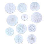 11Pcs Snowflake Resin Molds Epoxy Resin Christmas Decor DIY Crafts