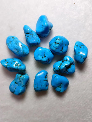 11Pcs 100% Natural Turquoise Jewelry Pendants