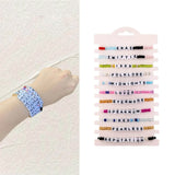 11Pcs Swiftie Bead Charm Bracelets Elastic Letter Bead