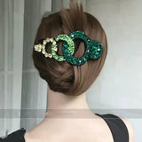 Large Rhinestone Hair Claw Multicolour Hair Clip