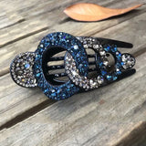 Large Rhinestone Hair Claw Multicolour Hair Clip
