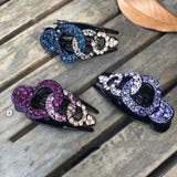 Large Rhinestone Hair Claw Multicolour Hair Clip