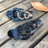 Large Rhinestone Hair Claw Multicolour Hair Clip