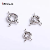 18K Plated Brass Round Spring Clasps Sailor Clasp Jewelry Making Fittings