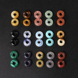 11mm Big Hole Stone Beads Round Natural Quartz Opal Agates for Jewelry Making