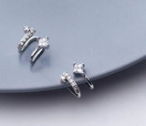 925 Sterling Silver Multi-Rows Zirconia Clip on Earrings