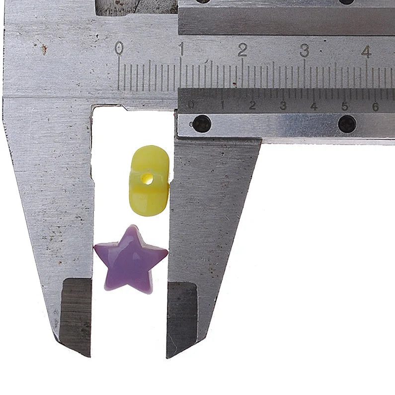 11mm Pentagram Beaded Acrylic Star Loose Bead Box DIY Jewelry Accessories
