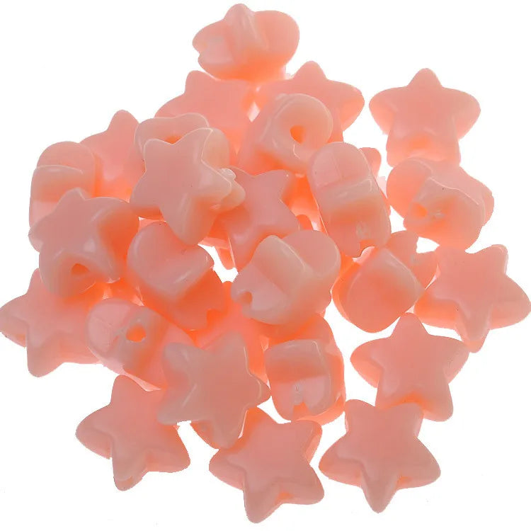 11mm Pentagram Beaded Acrylic Star Loose Bead Box DIY Jewelry Accessories