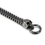11mm Punk Ghost Head Chain Bracelet Men Stainless Steel 316L Gold/Black/Silver