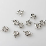 11mm13mm Round Clavicle Necklace Clasp 6PCS