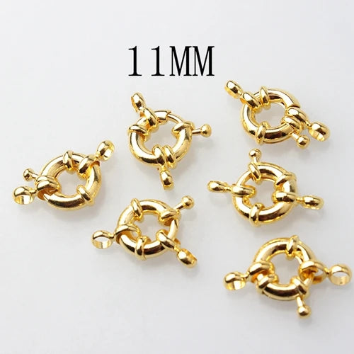11mm13mm Round Clavicle Necklace Clasp 6PCS