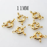 11mm13mm Round Clavicle Necklace Clasp 6PCS
