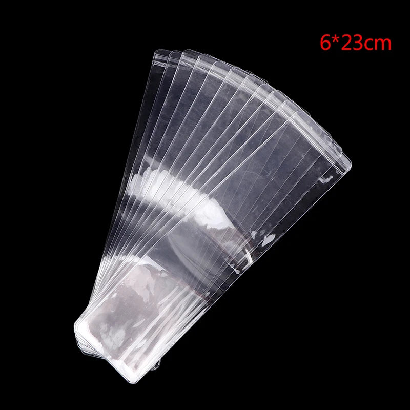 11pcs High Clear PVC Jewelry Zip Lock Bags Waterproof Dustproof