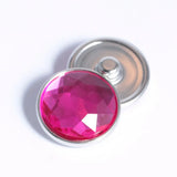 11pcs Mixed Crystal Acrylic Colorful Button Charms 18mm Snap Button Jewelry