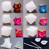 11pcs Dice Resin Mold Gamer-tools Silicone Mould Making