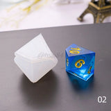 11pcs Dice Resin Mould Multi-spec Game Dice Fillet Shape Silicone Mold Making
