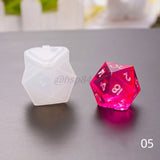 11pcs Dice Resin Mould Multi-spec Game Dice Fillet Shape Silicone Mold Making