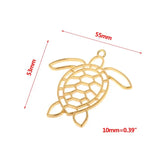Sea Organism Shape Metal Frame Pendant Bezel Setting UV Resin Charm