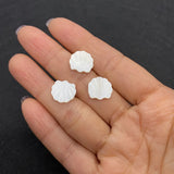 11x12mm Shell Beaded Scallop Spacer Loose Beads for Jewelry Making