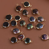 11x19MM 8Pcs Colorful Freshwater Pearl Baroque Charms