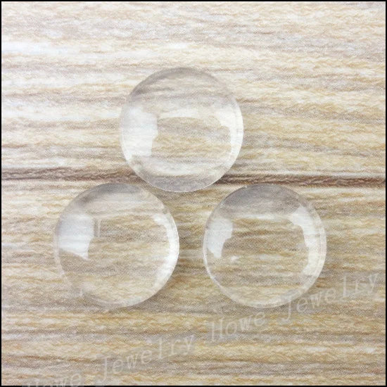 350 pcs 12mm Round Glass Pendant Cover for Jewelry Making