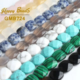 12*12mm Faceted Agates Quartz Turquoises Beads Square Loose Beads