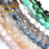 12*12mm Faceted Agates Quartz Turquoises Beads Square Loose Beads