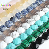 12*12mm Turquoise Agate Square Loose Beads for Jewelry Making DIY Bracelet