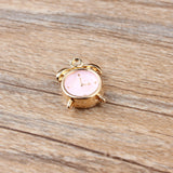 12*13MM 40Pcs Clock Glazing KC Alloy Earring Necklace Pendants Jewelry Charms