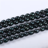 12-13mm Dyed Rice Pearl Beads Loose Fresh Water Rice Pearl Strand