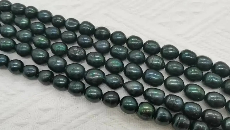 12-13mm Dyed Rice Pearl Beads Loose Fresh Water Rice Pearl Strand