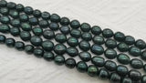 12-13mm Dyed Rice Pearl Beads Loose Fresh Water Rice Pearl Strand