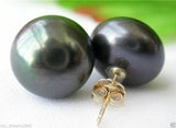 Natural Pearl Stud Earrings 12-13mm